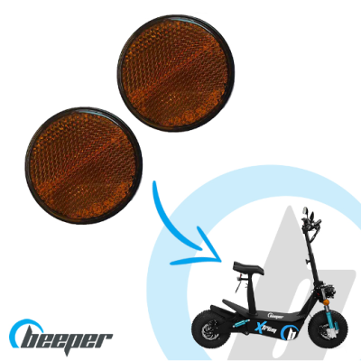 Catadioptres latéraux (Paire) pour Scootcross électrique BEEPER XTREM • FX5000-SP009