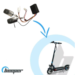 Alarme avec deux télécommandes pour trottinette BEEPER MAX • FX10-SP74