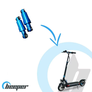 Par de suspensiones traseras (azul) para el scooter BEEPER MAX (2ª generación) - FX10-SP19-G2