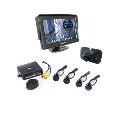 Kit radar & vidéo de recul écran LCD 5'' • RVU-5R1W