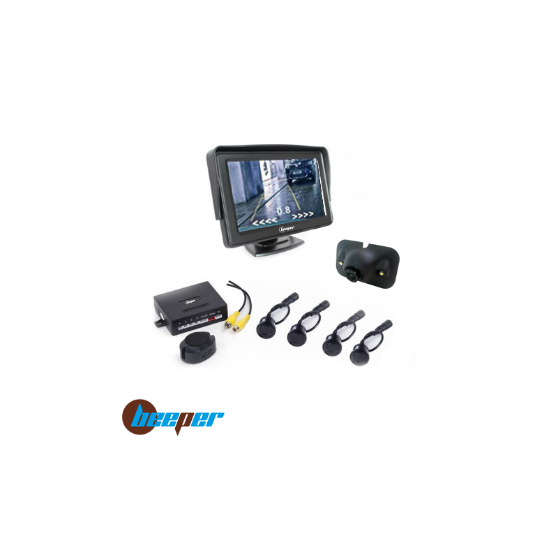 Kit radar & vidéo de recul écran LCD 5'' • RVU-5R1W