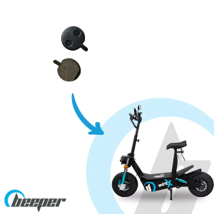 Brake pads (pair) for BEEPER XTREM Electric Scootcross - FX5000-SP049