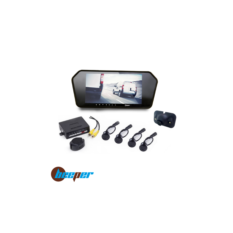 Kit radar & vidéo de recul écran LCD 7'' • RVU-7R1W