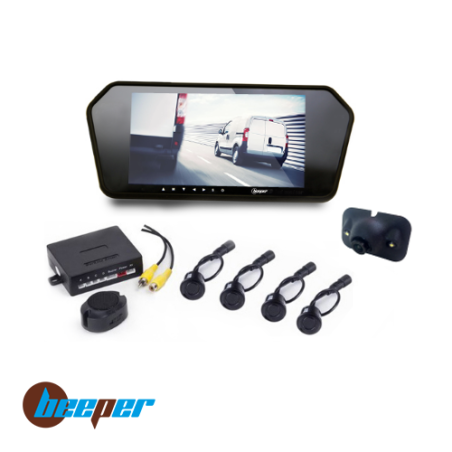 Kit radar & vidéo de recul écran LCD 7'' • RVU-7R1W