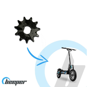 Mechanical pinion gear at motor level driving the chain