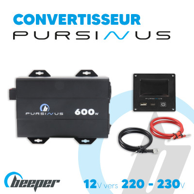 Convertisseur 600W • 2 câbles • Écran de contrôle