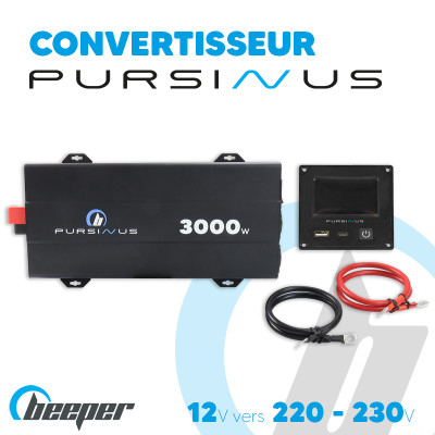 Convertisseur 3000W • 2 câbles • Écran de contrôle
