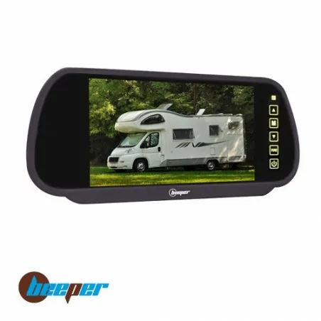 Jipie – caméra de recul blanche à double objectif, caméra de recul pour  camping-car, double angle réglable, caméra de recul CCD pour camion et Bus