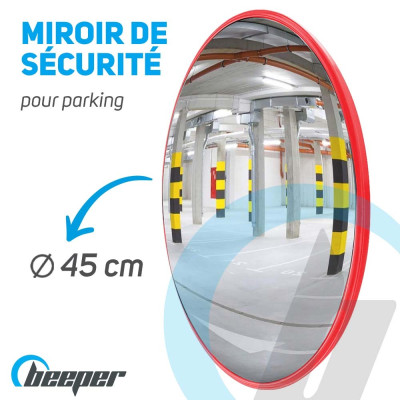 Miroir de sécurité pour parking (diamètre 45 cm)