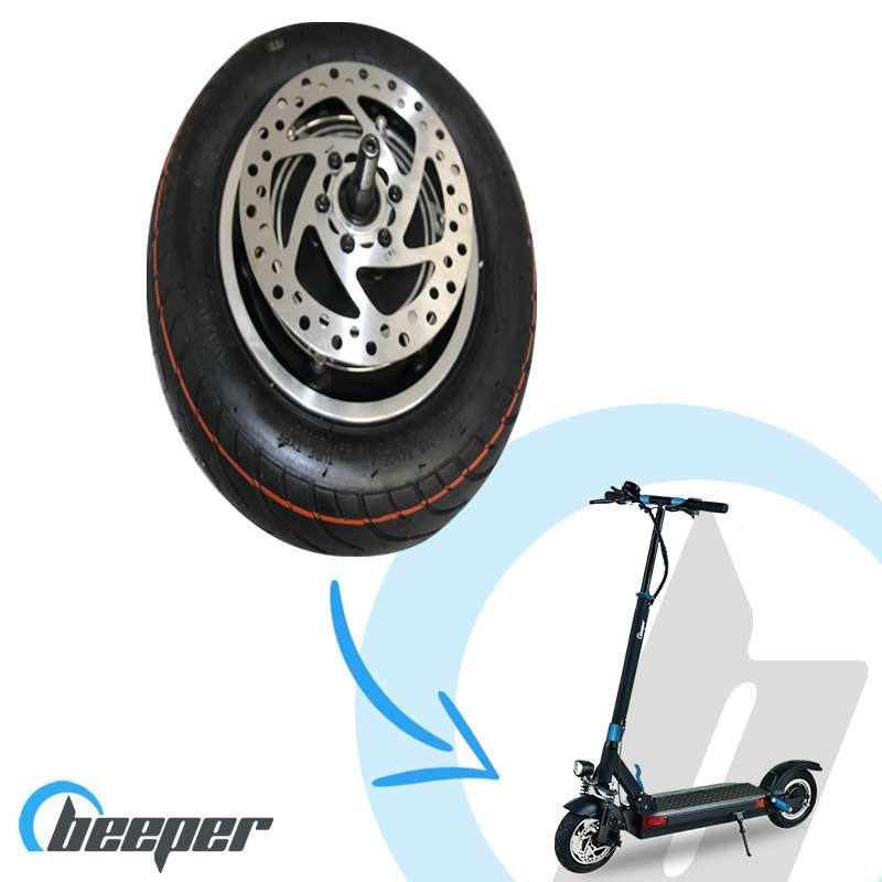 Roue arriere complète pour trottinette BEEPER MAX (2ème génération) •  FX10-SP54-G2