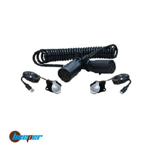 Espiral de 7 clavijas de 3 m. con 2 tomas de entrada de cámara - RX-SPIR7P