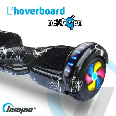 Hoverboard électrique 6,5'' • Batterie lithium-ion 4,4 Ah • Moteur 2x350W