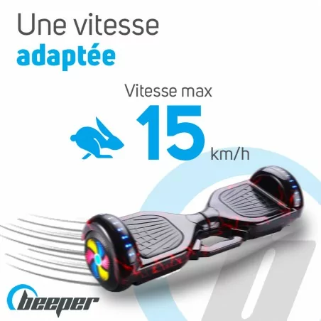 Hoverboard électrique 6,5'' • Batterie lithium-ion 2Ah • Moteur 2x350W