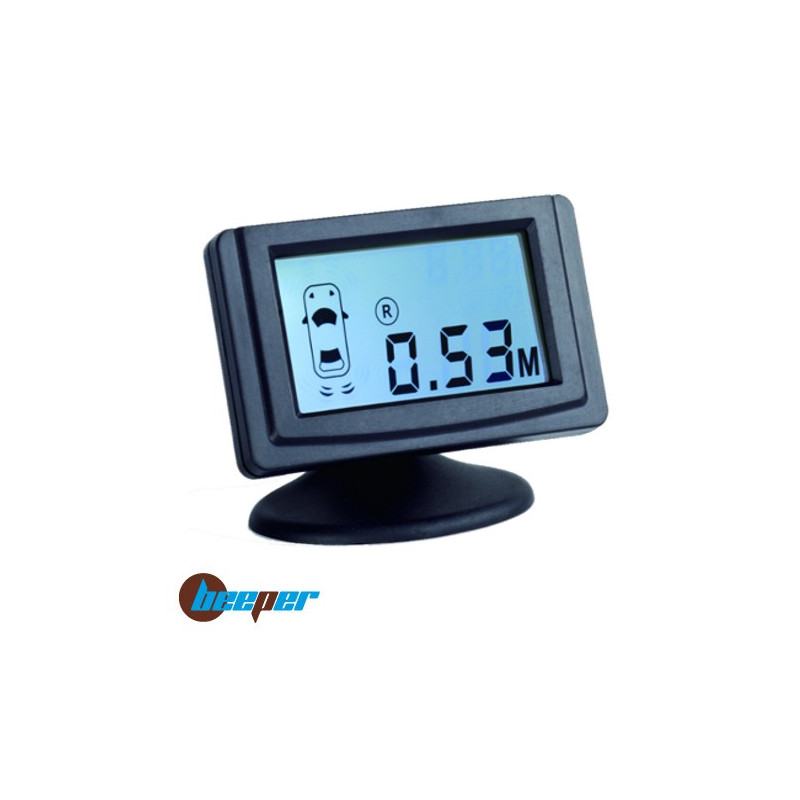 RK018/18-4 • Radar de recul avant/arr. à afficheur LCD•8 capteurs • Câble rallonge