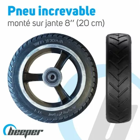 Kit pneu de remplacement complet pour scooters électriques 8 pouces taille  200*