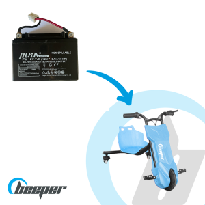 Batería de plomo de 12V 6,5Ah para Drift-Trike eléctrico de 100W - RDT100-SP9