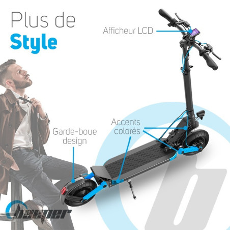 Poignée Accélérateur Turbo / Eco Trottinette Electrique 48 volts 