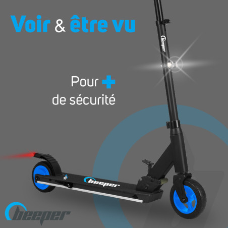 Trottinette électrique adulte jeune Rouge E-Scooter Pliable 23KM/H