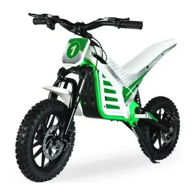 Moto électrique trial enfant • 36V 1000W • blanc/vert - OCCASION