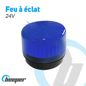 Luz intermitente de 24 V (roja o azul)