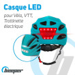 Casco de movilidad urbana - Luces LED delanteras y traseras