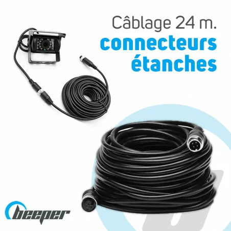 RWEC99E • Câblage 24 mètres avec connecteurs étanches