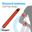 Brassard lumineux flap design