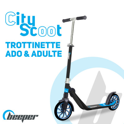 Trottinette ado & adulte • Roues 8'' • Suspension avant • City Scoot