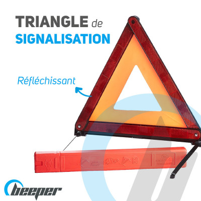 Triangle de signalisation réfléchissant