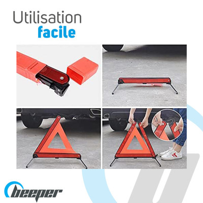 Reflective warning triangle