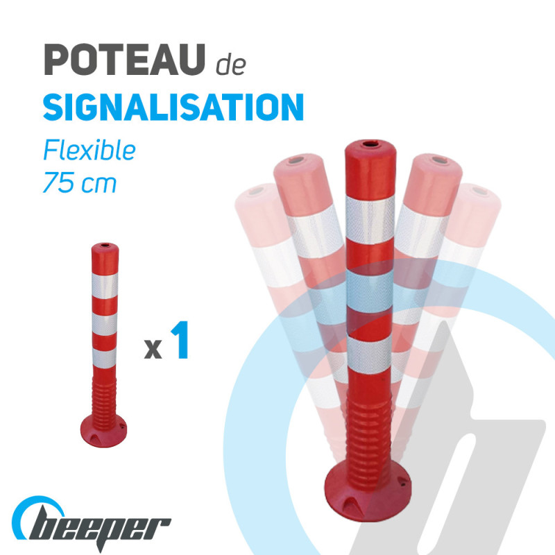 Poteau de parking rabattable signalisation - SÉMIO