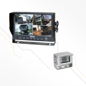 Kit vidéo de recul professionnel avec écran 7\'\' LCD Quad • BPRO-76