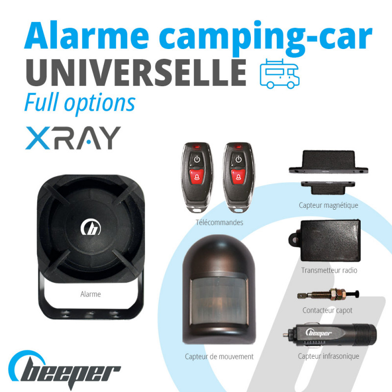 Beeper Alarme XRAY universelle multiplexage XR5CC - Sécurité & Alarme  camping car
