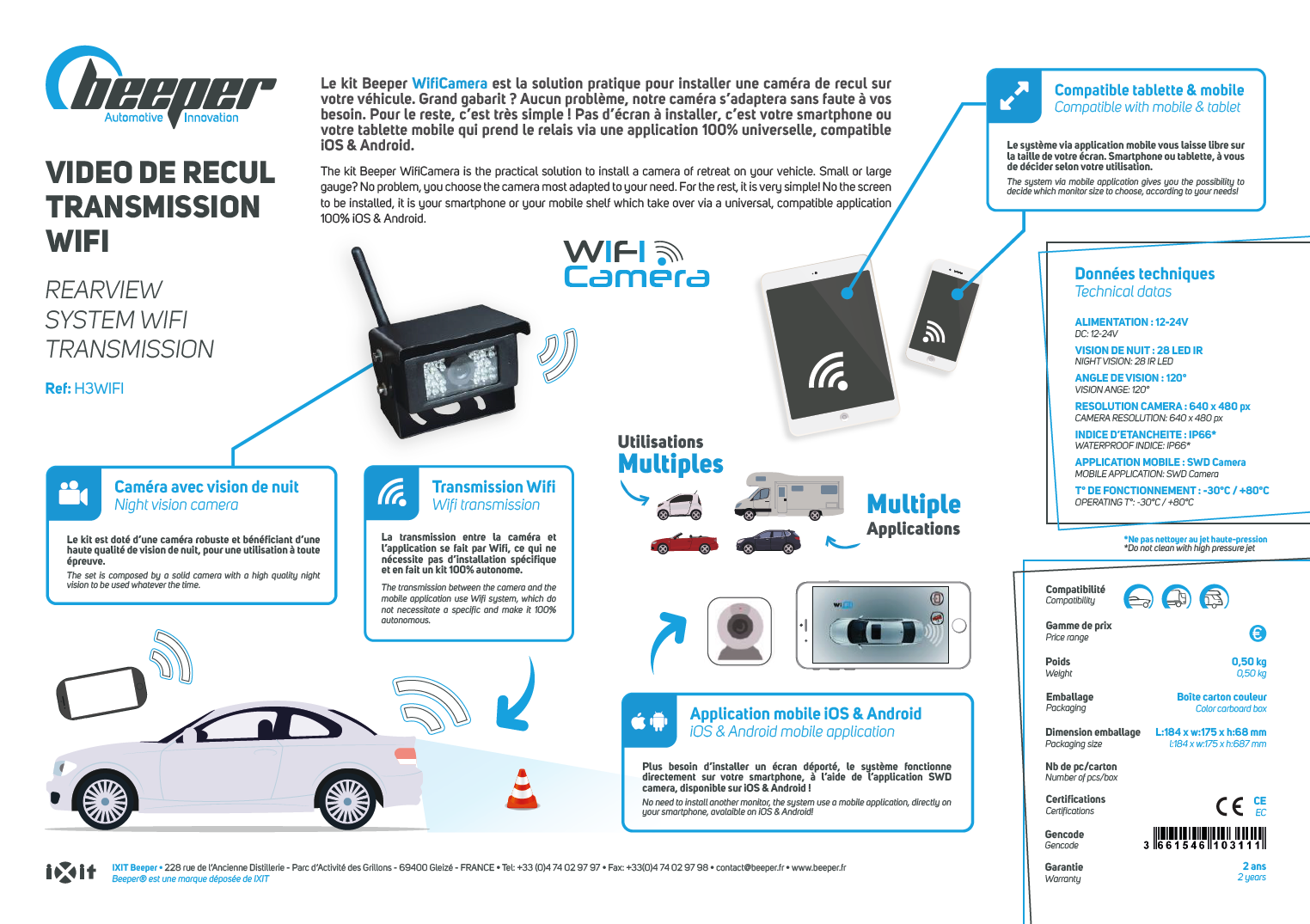 Fiche produit H3WIFI