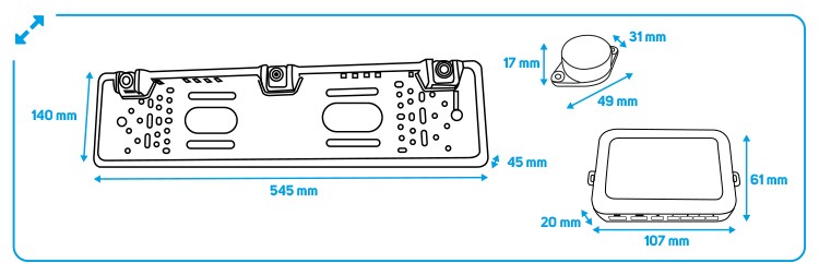 Dimensions kit H4WIFI