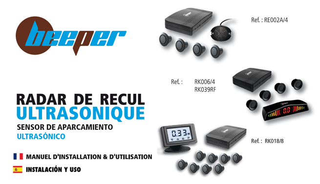 92€47 sur Radar de recul sans fil 4 capteurs RK039RF - Autoradio - Achat &  prix