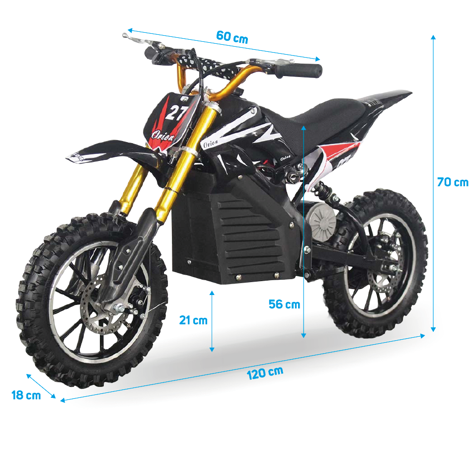 Moto électrique enfant 500 Watts Taille réglable