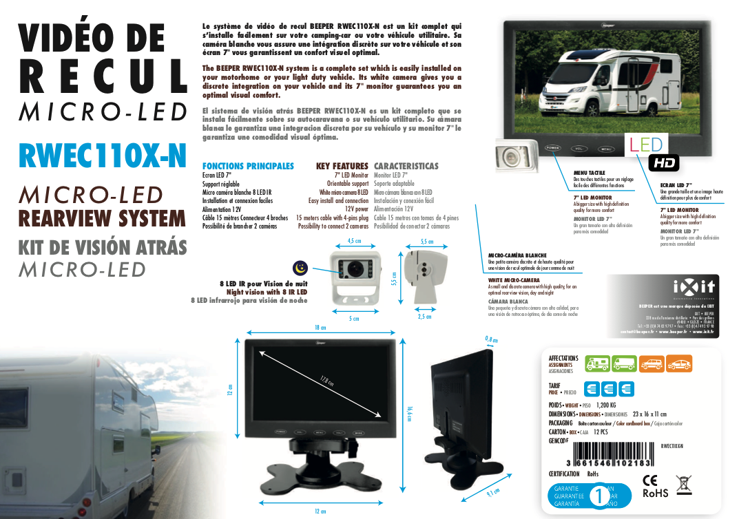 Fiche produit RWEC110X-N