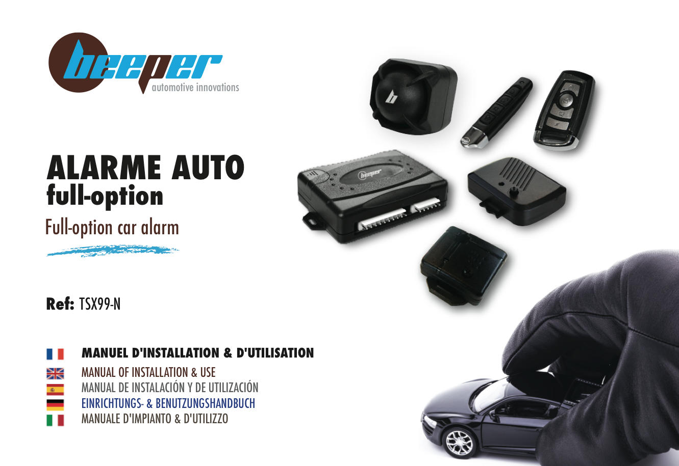 Beeper Alarme Auto Full Options TSX99-N Beeper 