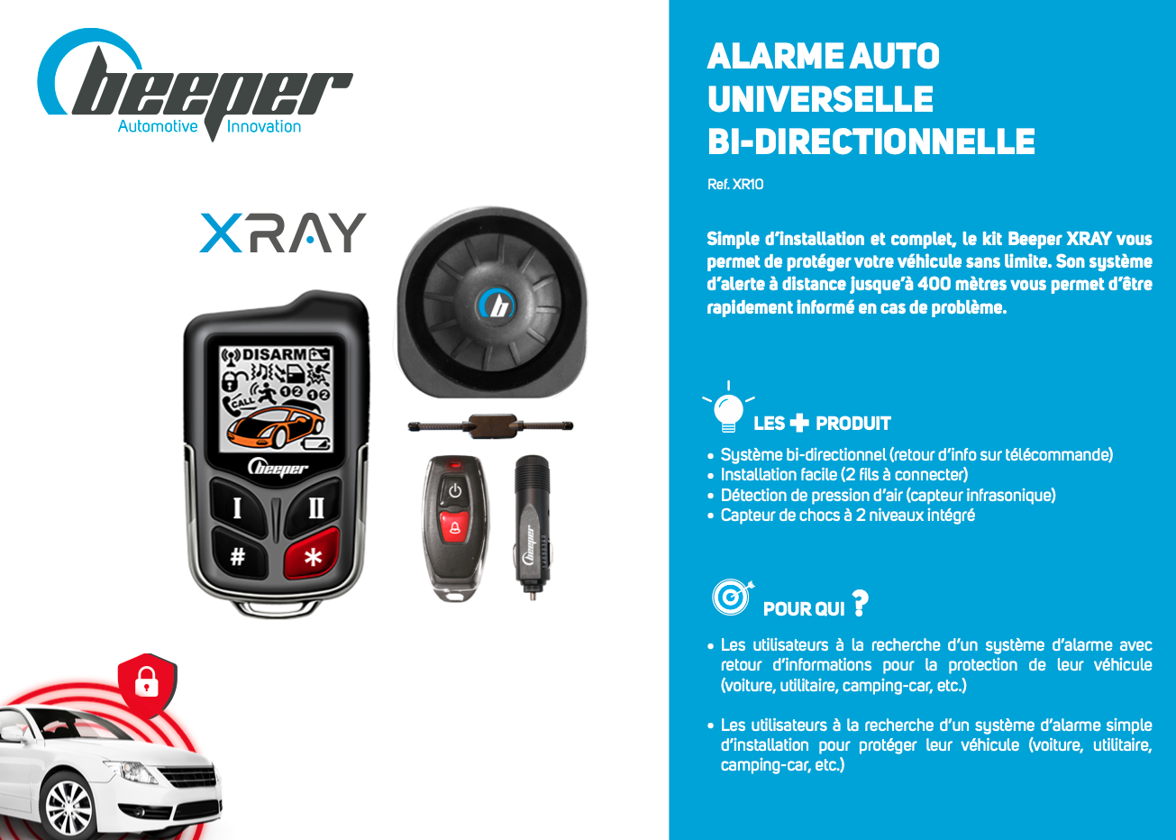 Fiche produit Beeper XRAY XR10