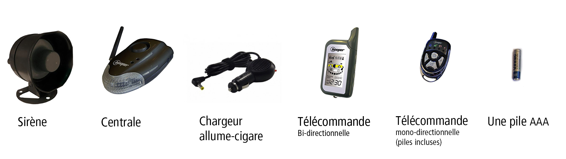 Alarme voiture avec télécommande X-Ray XR9 Beeper