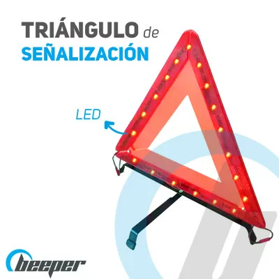 Triángulo de señalización LED