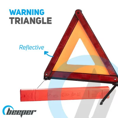 Reflective warning triangle