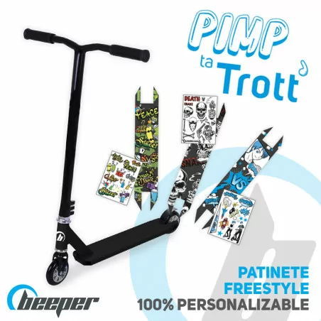 Scooter freestyle 100% personalizable • 5 a 13 años • Pimp ta Trott