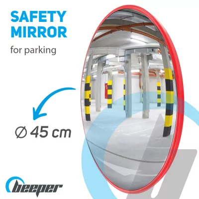 Safety mirror for car park...