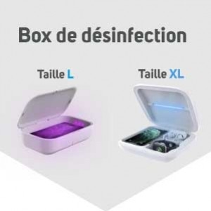 Présentation : Box de désinfection & recharge mobile taille XL et L