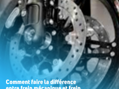 Comment faire la différence entre frein mécanique et frein hydraulique ?